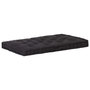Voir la diapositive 1 : VIDAXL Coussin de plancher de palette Coton 120x80x10 cm Noir