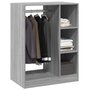 Voir la diapositive 4 : VIDAXL Garde robe sonoma gris 77x48x102 cm bois d ingénierie