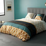Voir la diapositive 1 : ATELIER DU COTON Housse de couette 260x240 + 2 taies coton 57 fils
