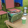Voir la diapositive 2 : OUTSUNNY Mini barbecue à charbon portable pliable dim. 47L x 30l x 28H cm vert