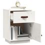 Voir la diapositive 4 : VIDAXL Tables de chevet 2 pcs Blanc 40x34x55 cm Bois de pin massif