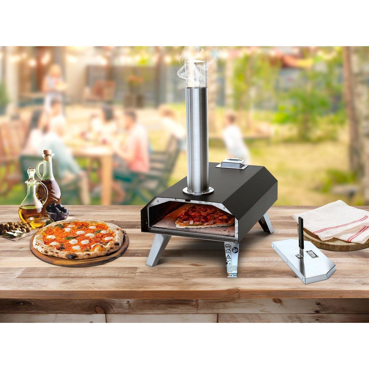 Habitat et Jardin Four a pizza à pellets  Master  - 36 x 54.4 x 71.5 cm