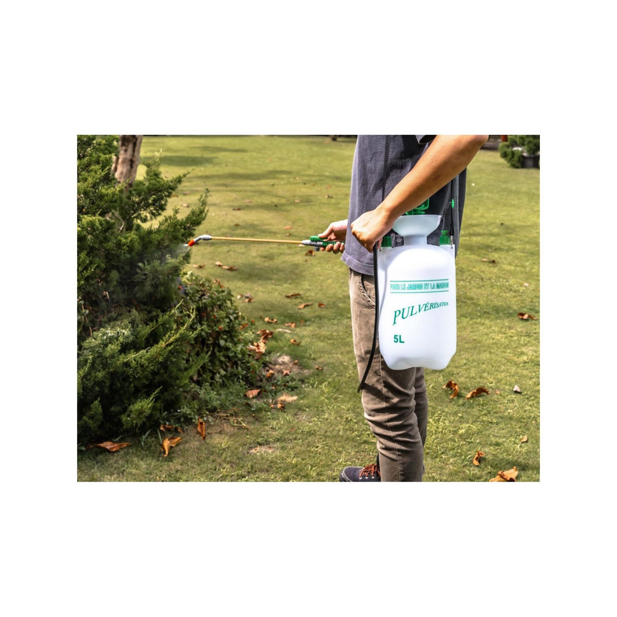 SUAN Pulvérisateur à pression - Suan - Pour le jardin - Sangle de portage inclus - Contenance : 5000 ml