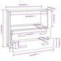 Voir la diapositive 6 : VIDAXL Buffet HAMAR Blanc 85x35x80 cm Bois massif de pin