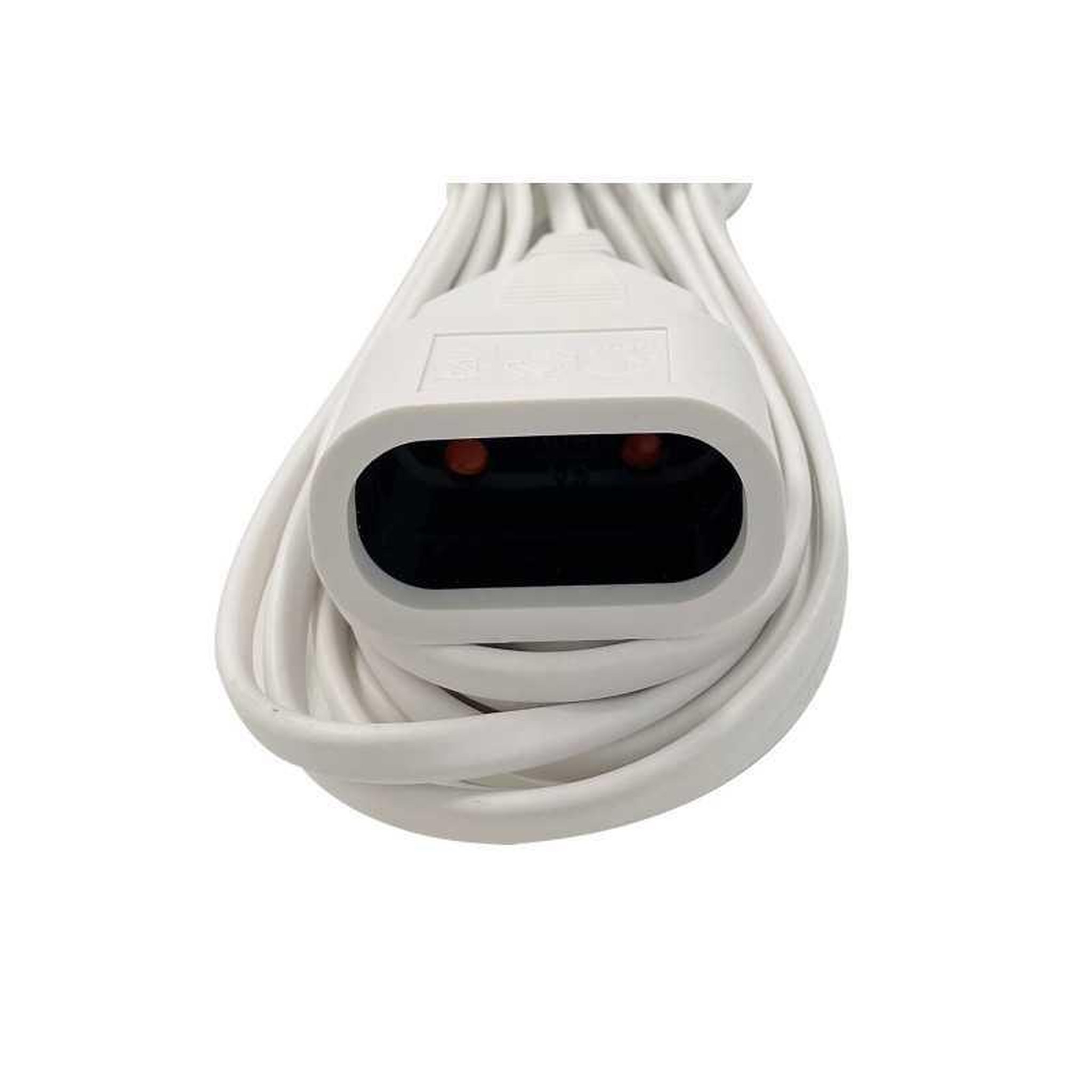 Voir la diapositive 2 : Rallonge électrique CEE 6 A 250 V blanche 5 m