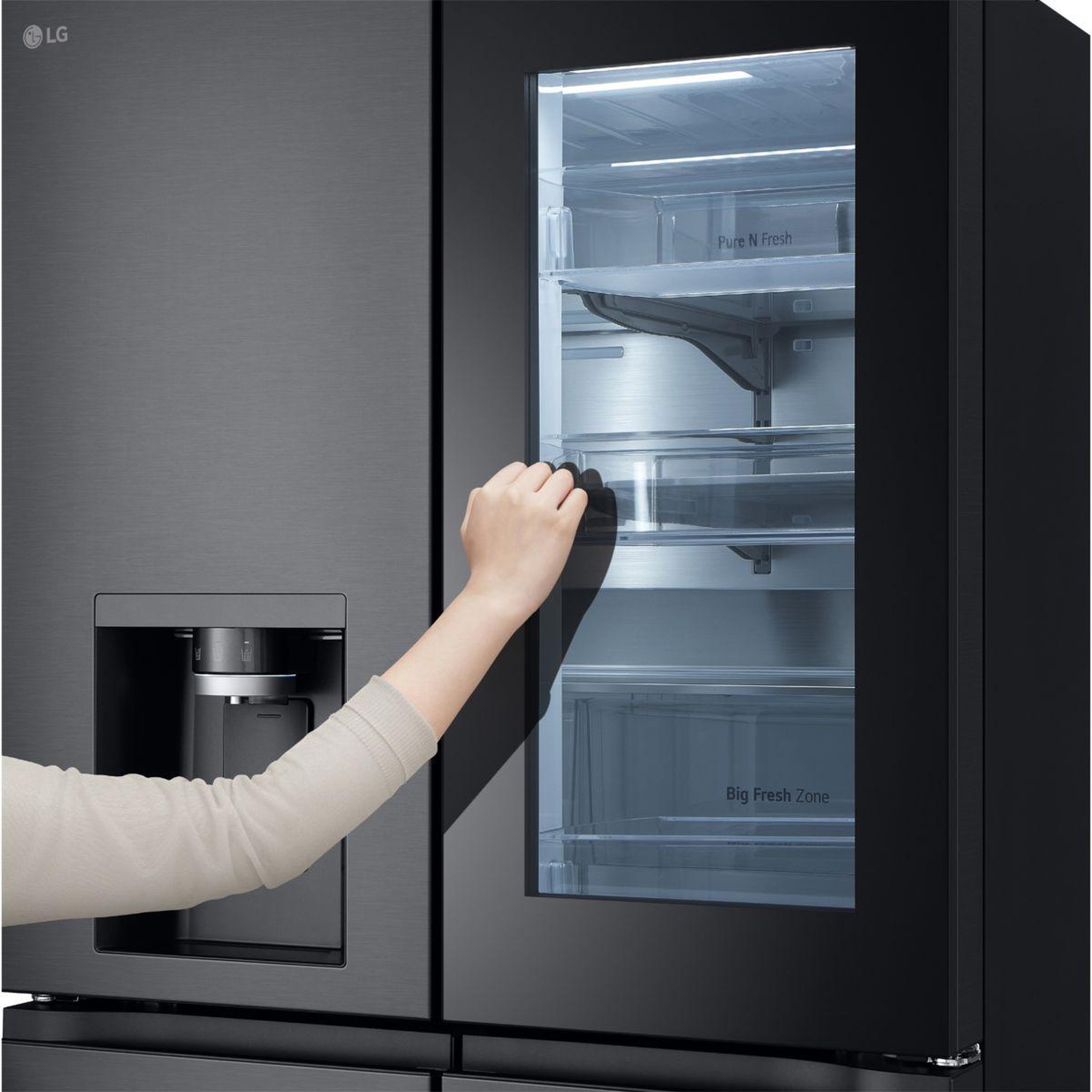 Voir la diapositive 5 : LG Réfrigérateur multi portes GMG960EVEE INSTAVIEW