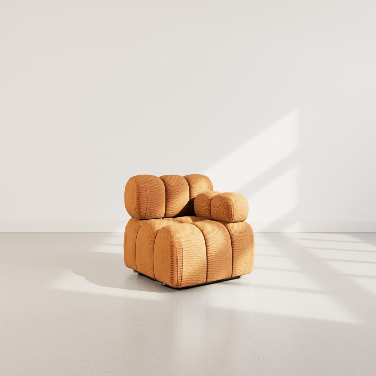 LISA DESIGN Ruby - module d'assise droit en velours texturé