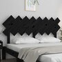 Voir la diapositive 3 : VIDAXL Tete de lit Noir 159,5x3x80,5 cm Bois massif de pin