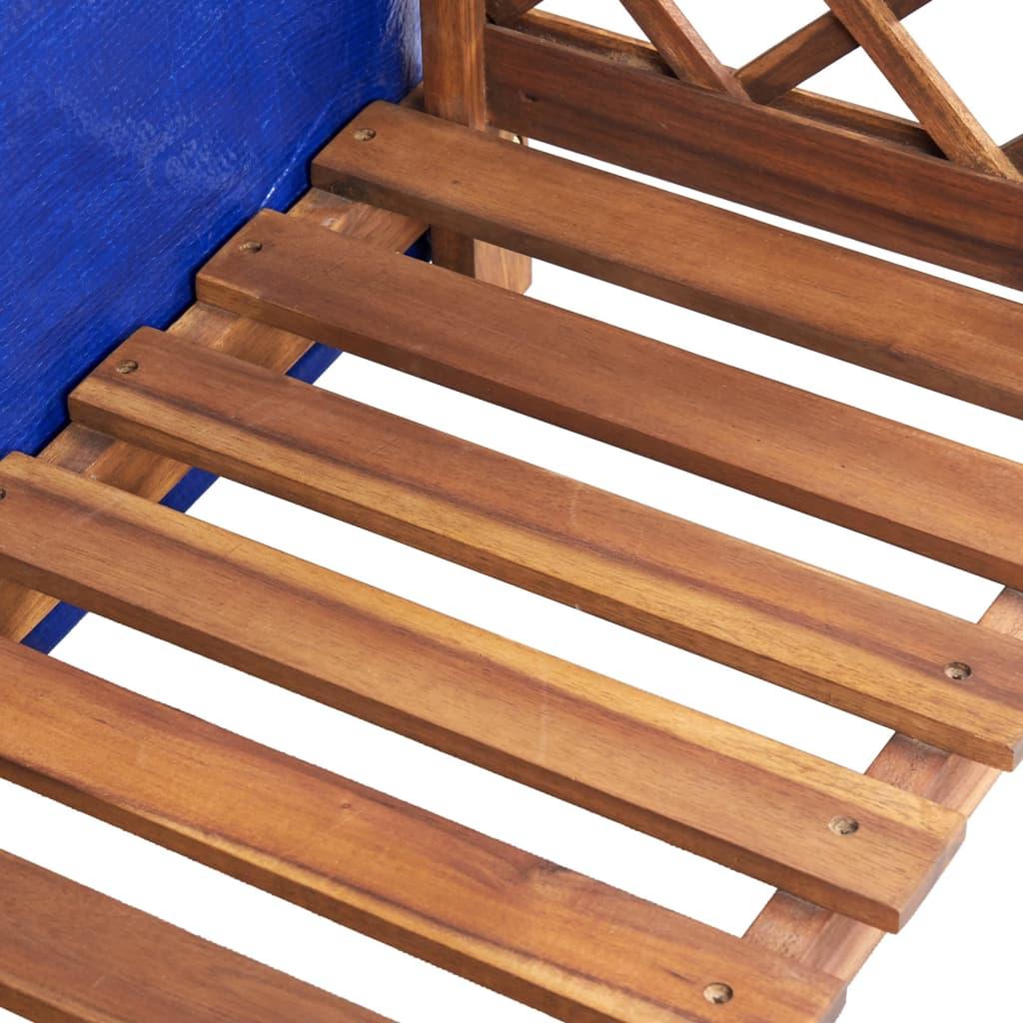 Voir la diapositive 5 : VIDAXL Remise a bois de chauffage 105x38x115 cm bois d'acacia solide
