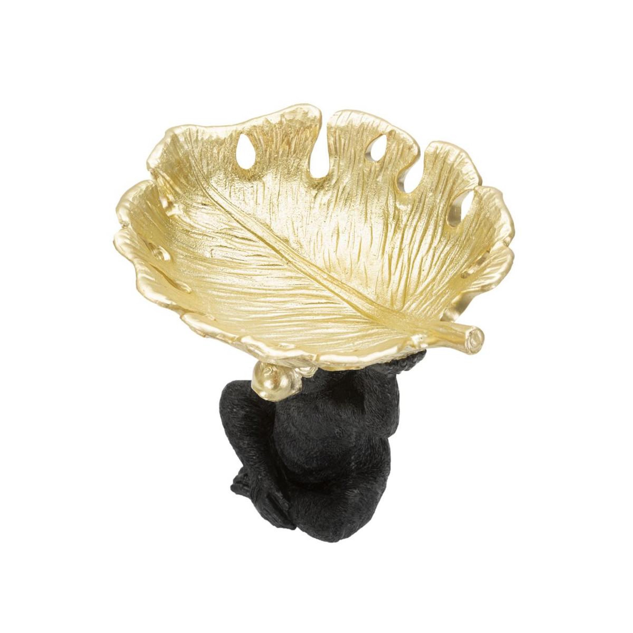 Voir la diapositive 3 : Paris Prix Vide-poche statuette  singe  25cm noir & or