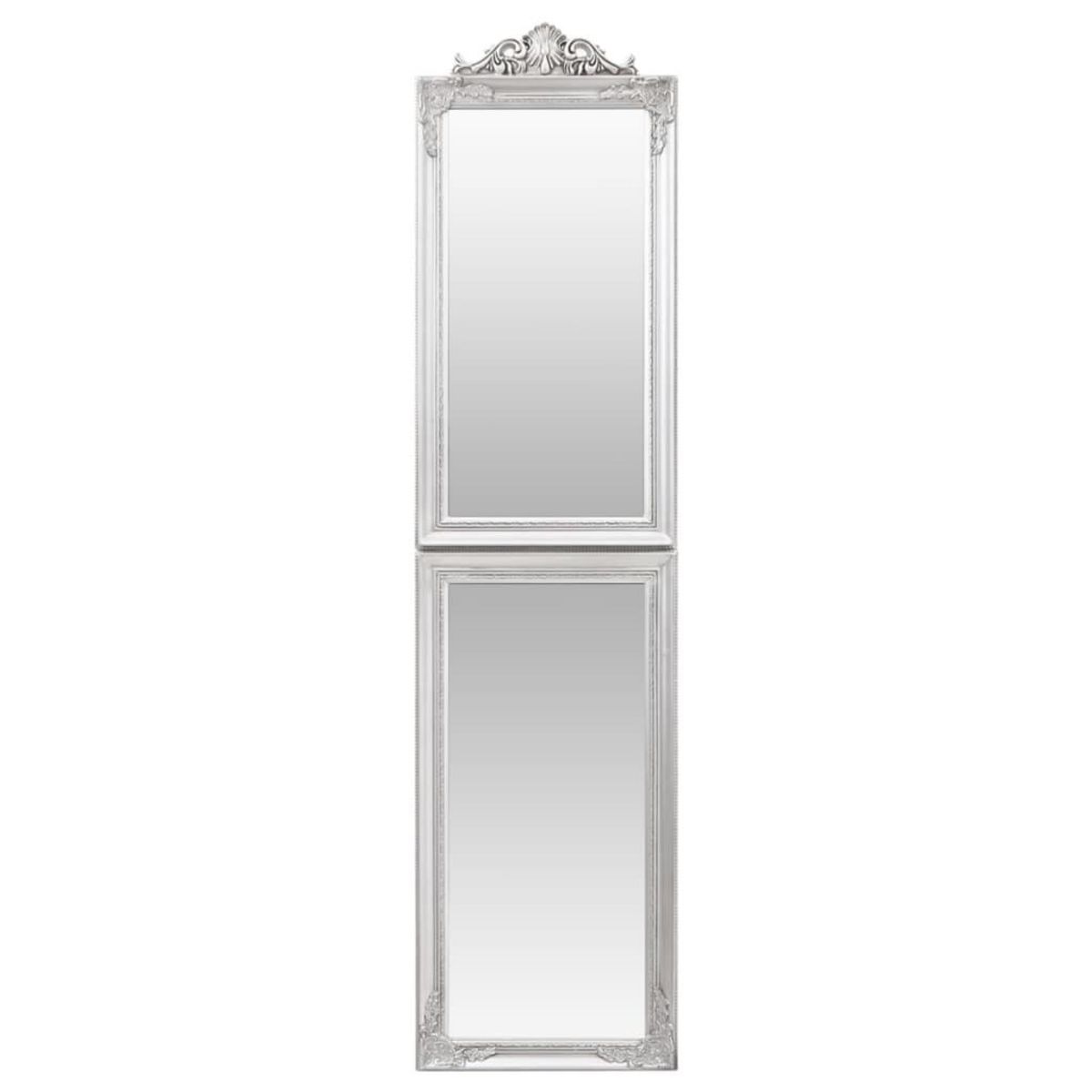 VIDAXL Miroir sur pied Argente 45x180 cm
