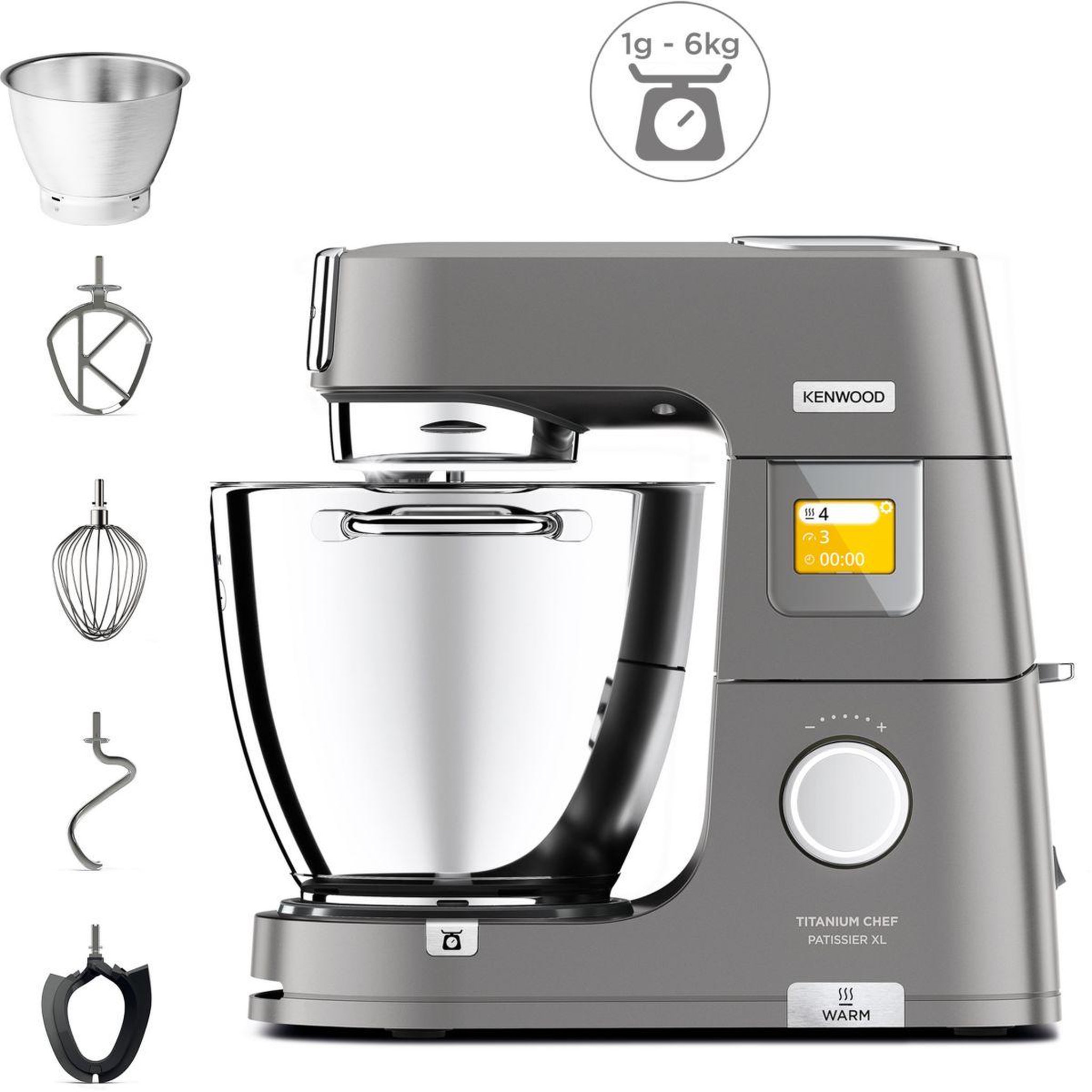 KENWOOD Robot pâtissier kwl90.009si titanium chef patissier xl