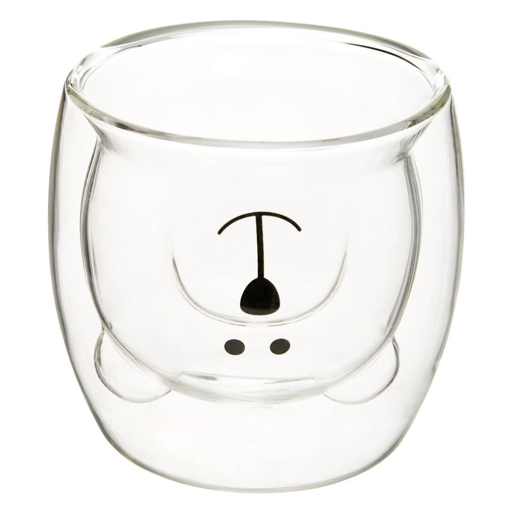 Voir la diapositive 3 : SECRET DE GOURMET Coffret 2 Mugs en Verre  Animaux  25cl Transparent