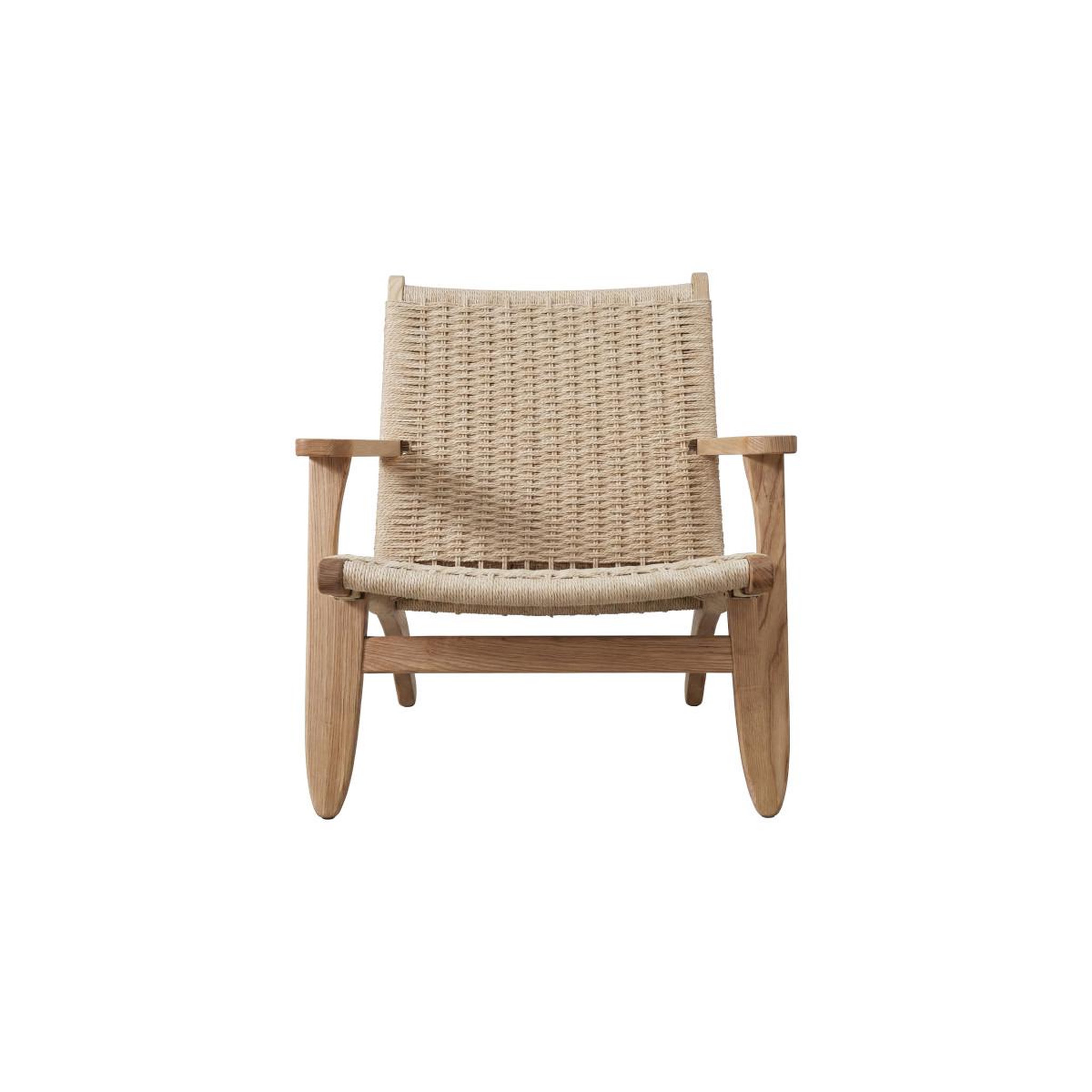 Voir la diapositive 2 : Paris Prix Fauteuil tressé en bois  lazy  75cm beige