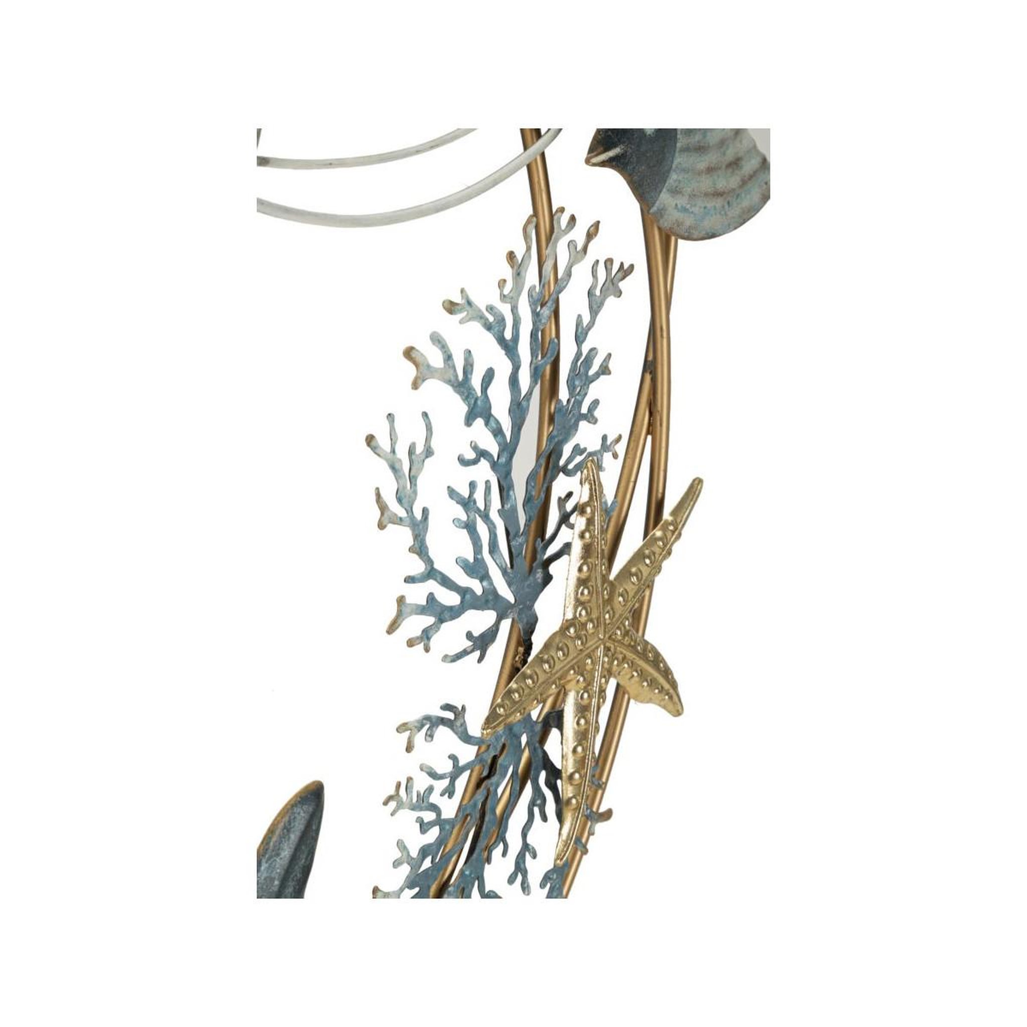 Voir la diapositive 3 : Paris Prix Décoration murale en métal  dory  86cm multicolore