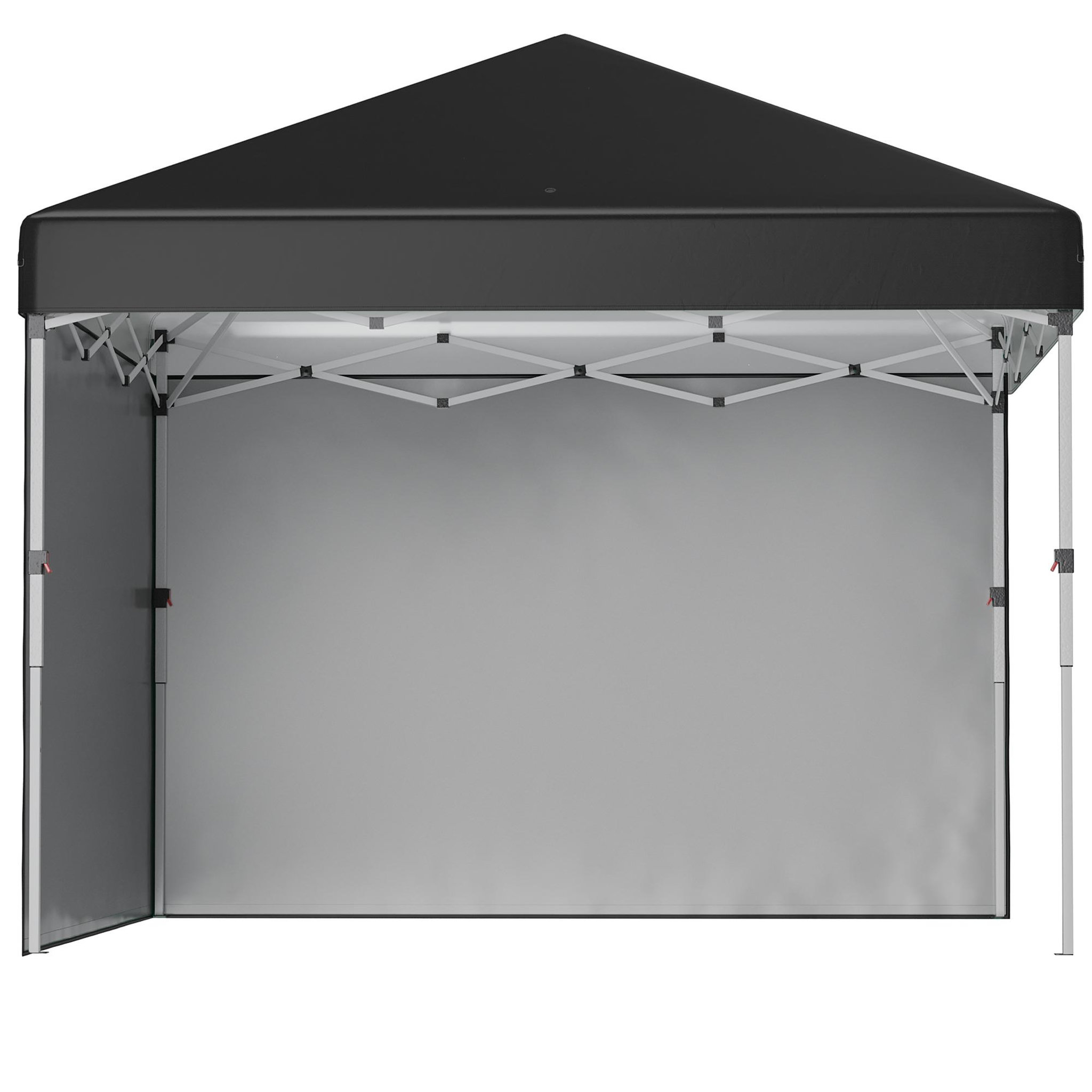 OUTSUNNY Tonnelle barnum pop-up UV 30+ lestage sac transport inclus noir