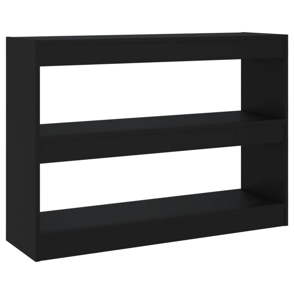 VIDAXL Bibliotheque/Separateur de piece Noir 100x30x72 cm