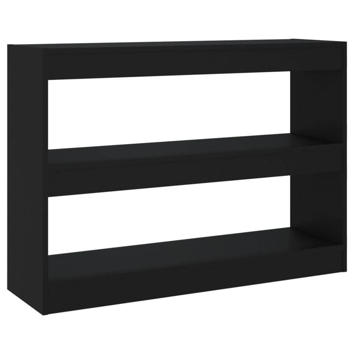 VIDAXL Bibliotheque/Separateur de piece Noir 100x30x72 cm