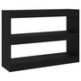 Voir la diapositive 2 : VIDAXL Bibliotheque/Separateur de piece Noir 100x30x72 cm
