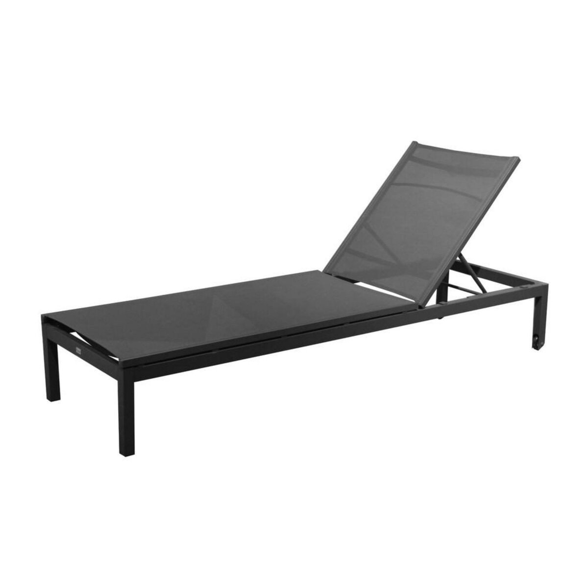 Proloisirs Coussin déhoussable exterieur décor Motif Graphique chevron noir 45 x 45 cm