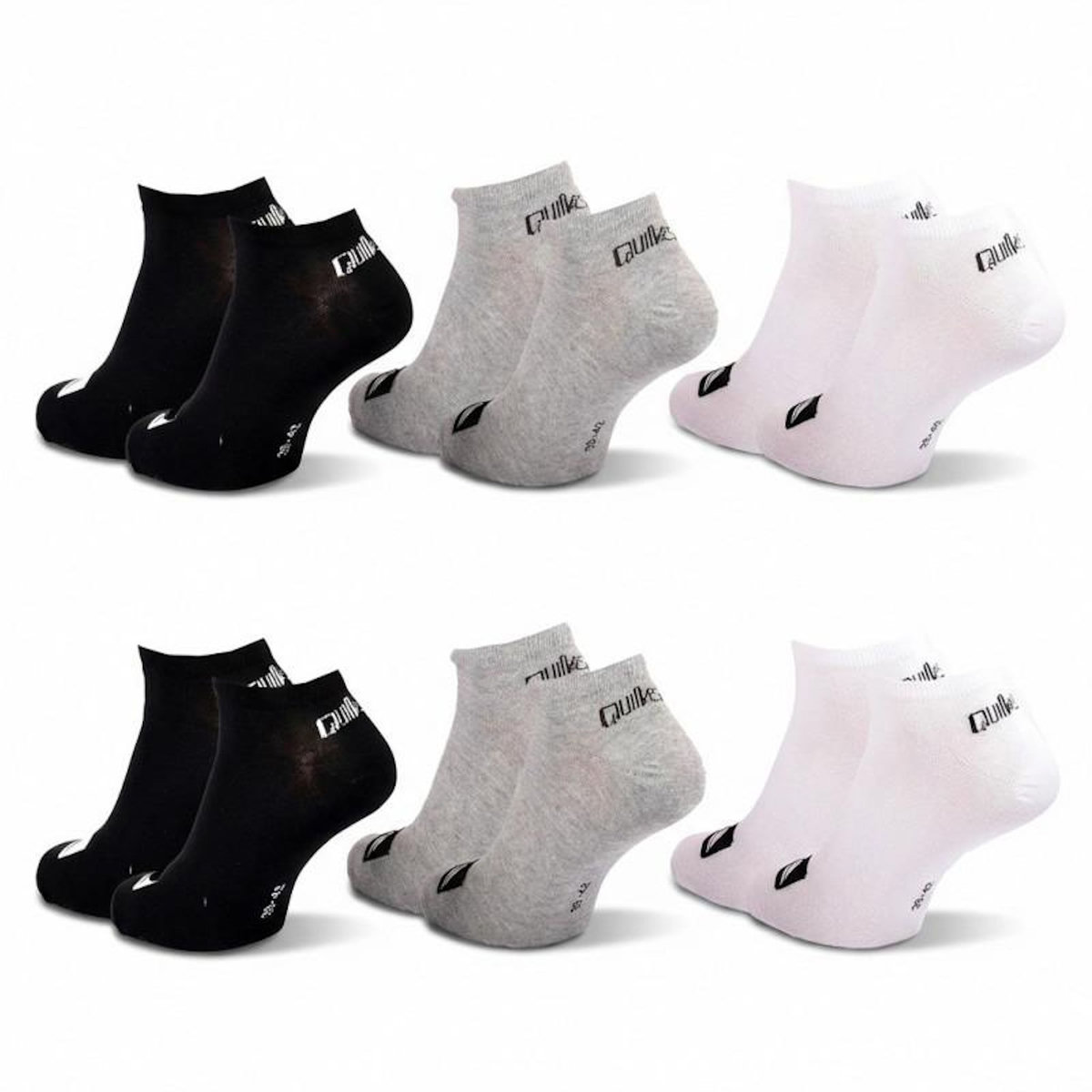 QUIKSILVER Quiksilver Pack de Chaussettes Enfant SNEAKER– Lot 6 Paires Sport