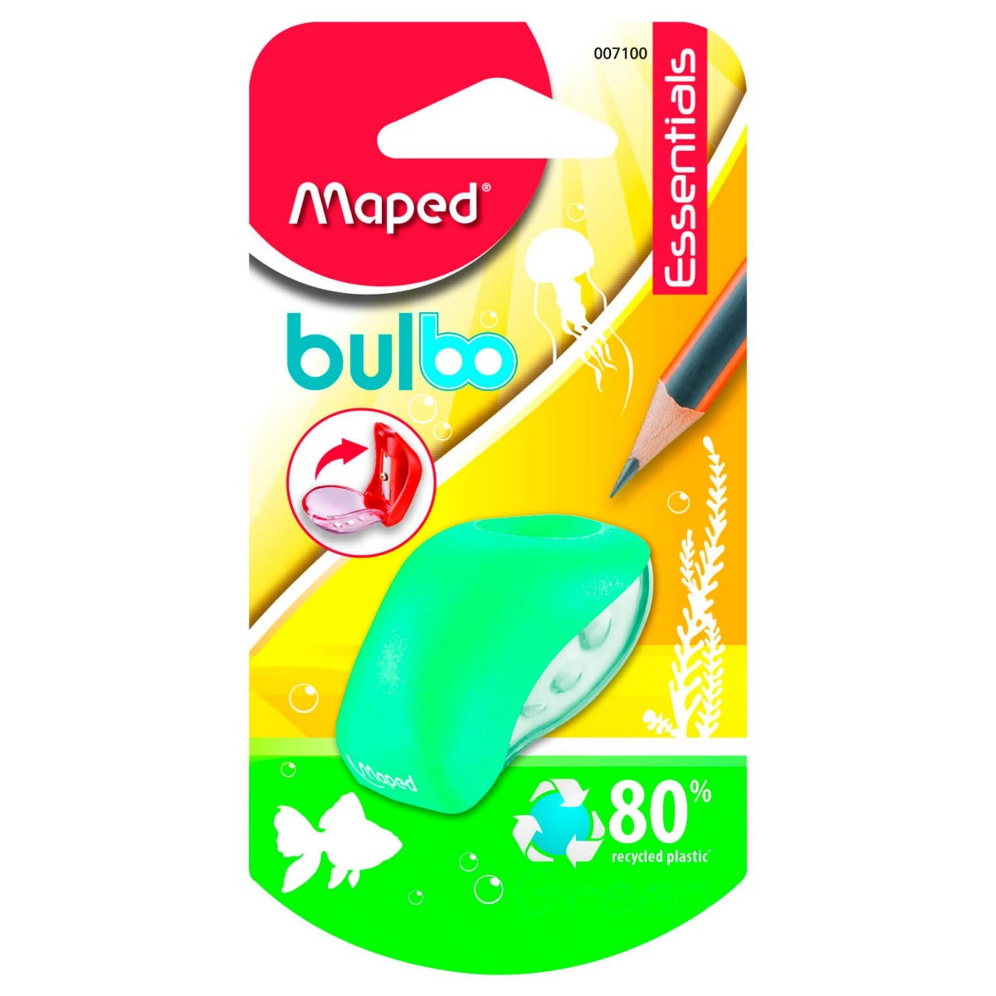 Maped - Taille-Crayon Color'Peps - 2 Trous - avec Réservoir pour