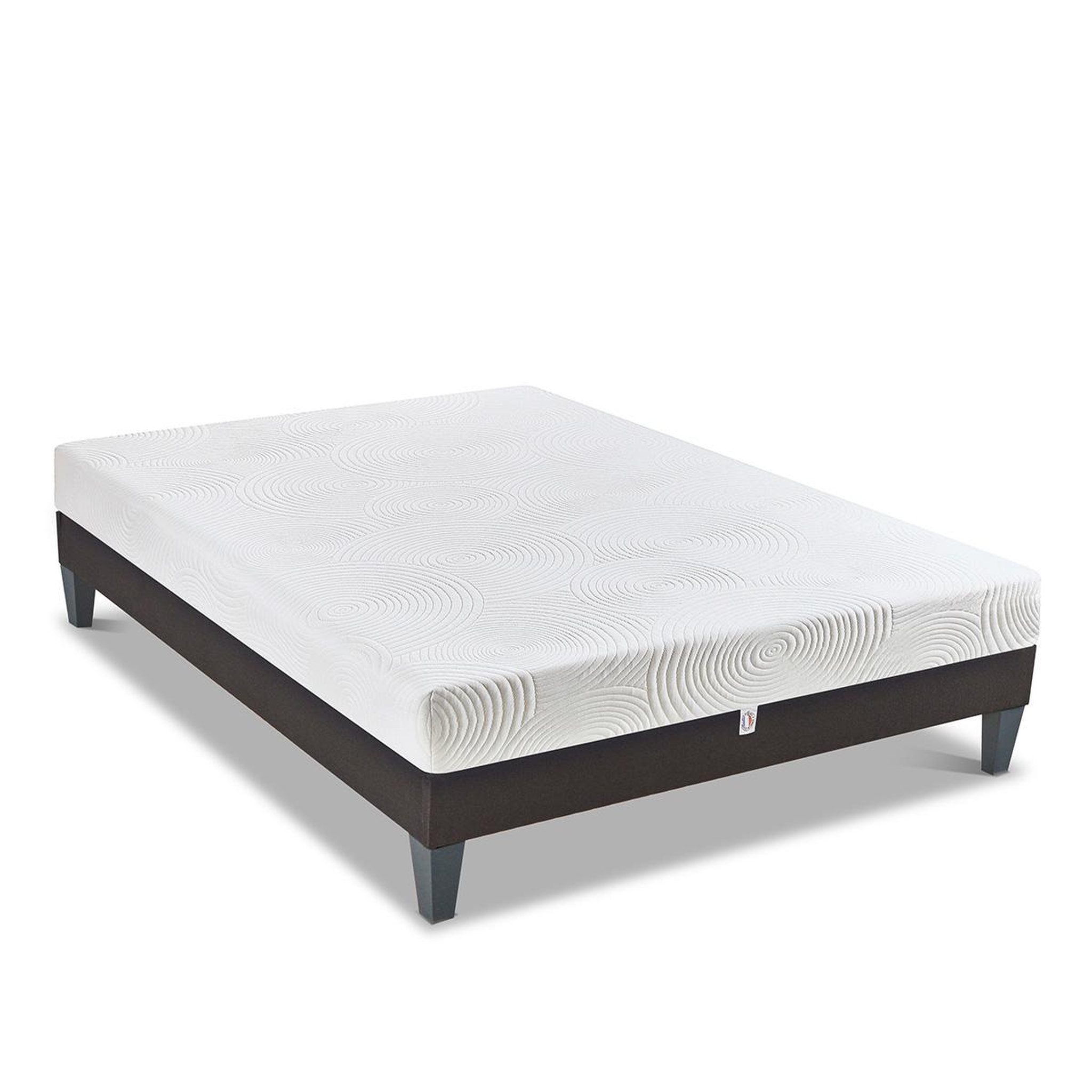 Voir la diapositive 3 : BELLECOUR Bellecour literie | ensemble vosges | matelas mousse haute densité + sommier bois