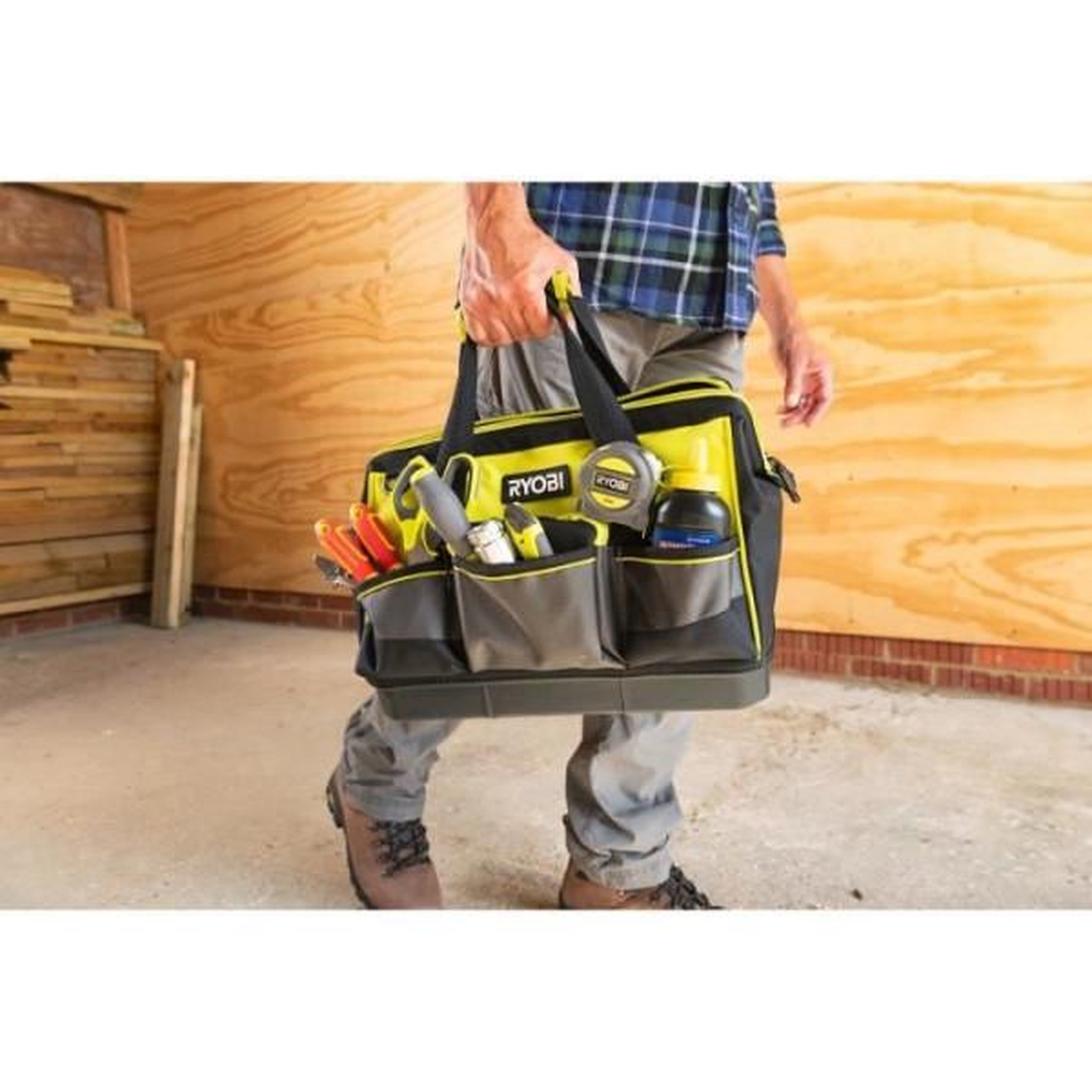 Voir la diapositive 6 : Ryobi Ryobi - sac avec fond renforcé 38 x 29 x 20,5 cm pour 1 ou 2 outils - rssstb1