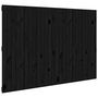 Voir la diapositive 2 : VIDAXL Tete de lit murale Noir 166x3x110 cm Bois massif de pin