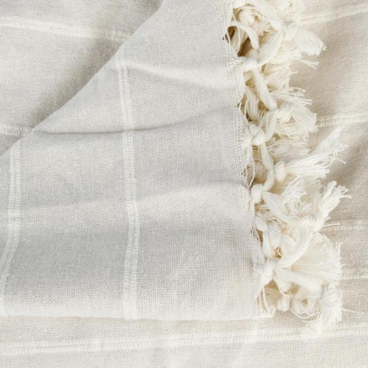 ATMOSPHERA Jeté de Lit  Anjali   160x220cm Ivoire