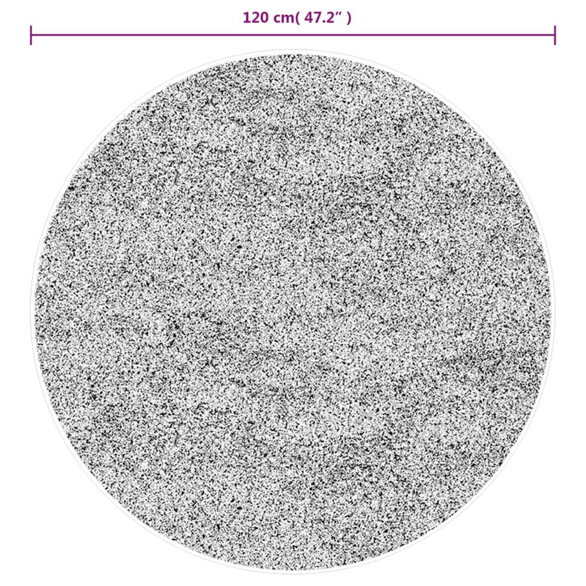 Voir la diapositive 6 : VIDAXL Tapis shaggy PAMPLONA poils longs moderne anthracite Ø 120 cm