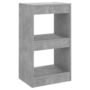 Voir la diapositive 2 : VIDAXL Bibliotheque/Separateur de piece Gris beton 40x30x72 cm
