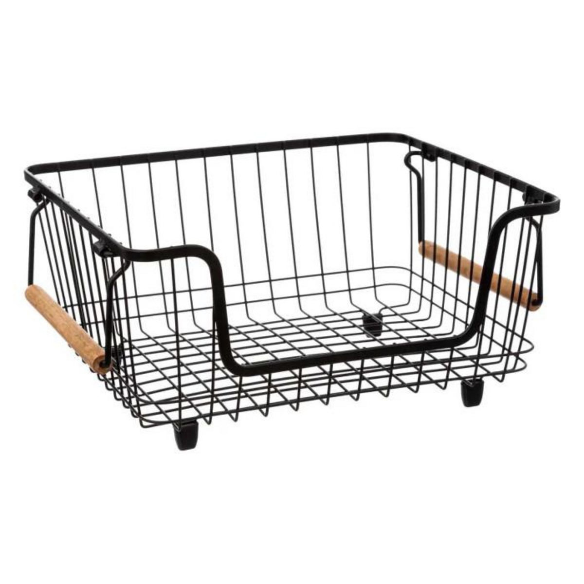 FIVE Panier de Rangement en Métal  Blackwood  15cm Noir