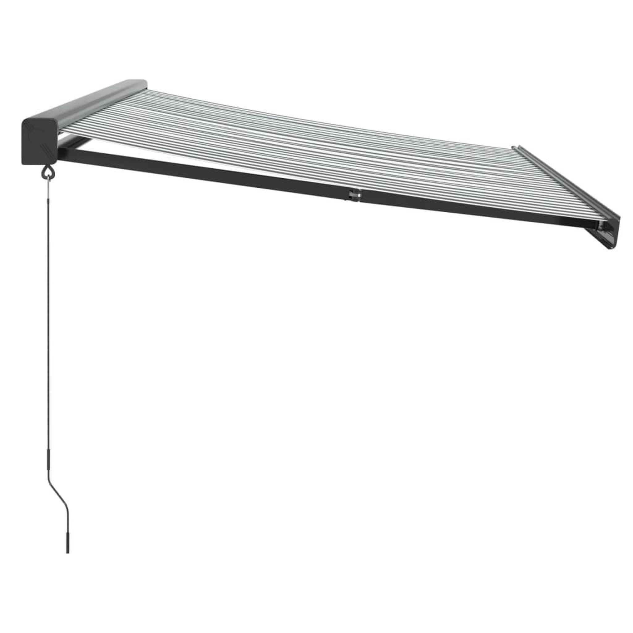 Voir la diapositive 4 : VIDAXL Auvent retractable anthracite et blanc 3,5x2,5m tissu/aluminium