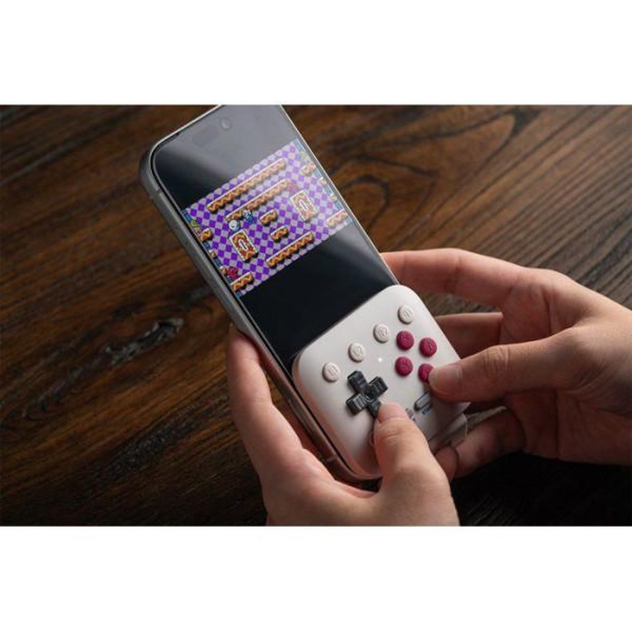 Voir la diapositive 6 : Just for games Manette gaming - 8BitDo - FlipPad G Classic Edition - USB-C - Gris clair et bordeaux - Compatible iOS et Android