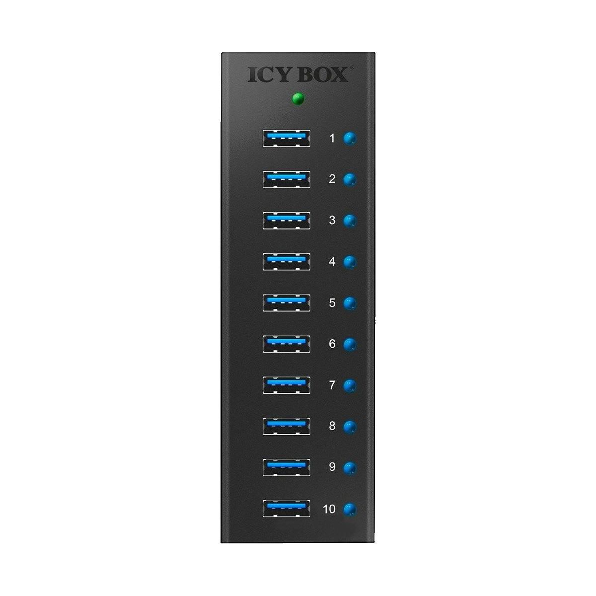 Icy Box Hub USB icy-box avec 10 ports USB 3.0