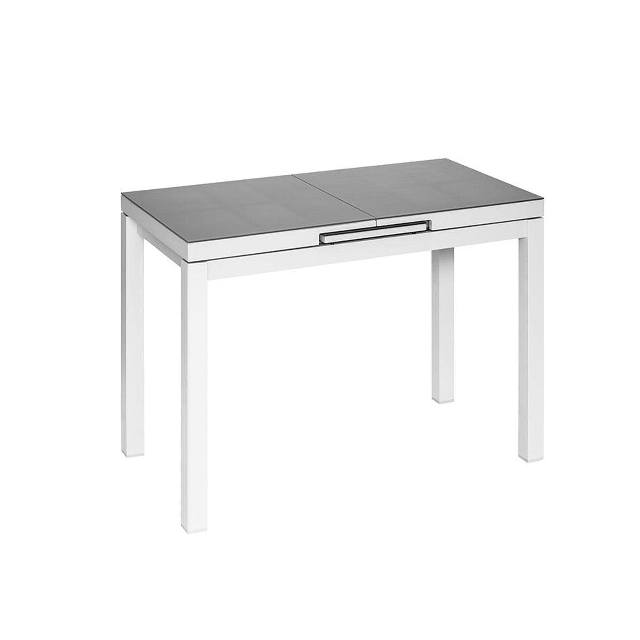 Voir la diapositive 3 : Jardiline Table de jardin rectangulaire extensible en aluminium ibiza perle 8/10 places - jardiline
