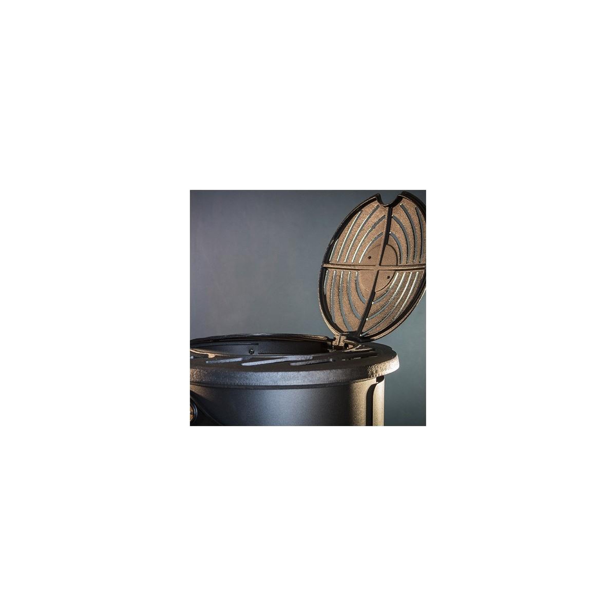 Voir la diapositive 6 : UNIVERSAL Poêle à gaz Fonte véritable 3,4KW noir Effet feu Provence UNIVERSAL
