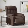 Voir la diapositive 1 : VIDAXL Fauteuil inclinable electrique Marron Similicuir