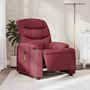 Voir la diapositive 1 : VIDAXL Fauteuil de massage inclinable electrique Rouge bordeaux Tissu