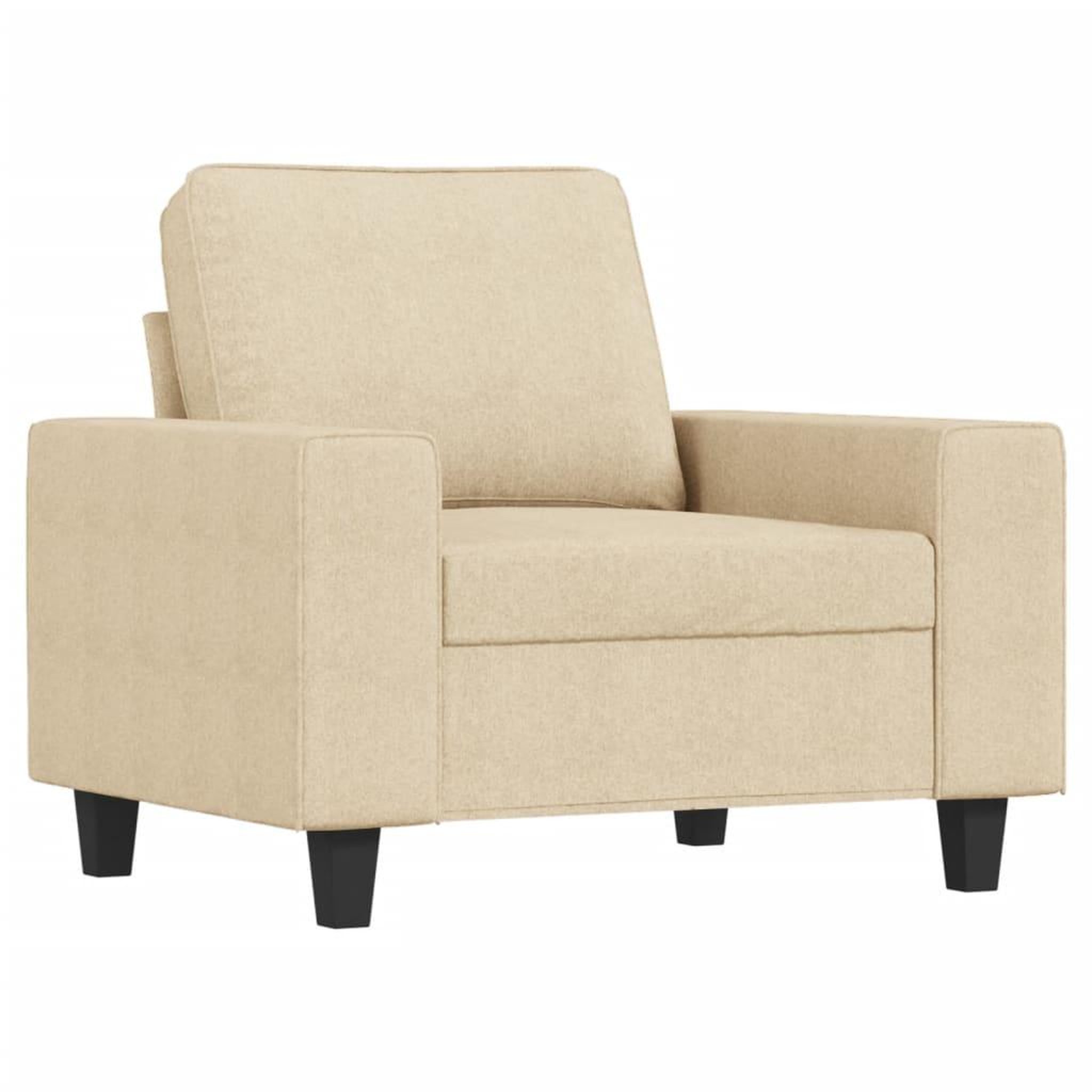 Voir la diapositive 3 : VIDAXL Ensemble de canapes 3 pcs creme tissu