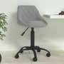 Voir la diapositive 1 : VIDAXL Chaise de salle a manger Gris clair Velours