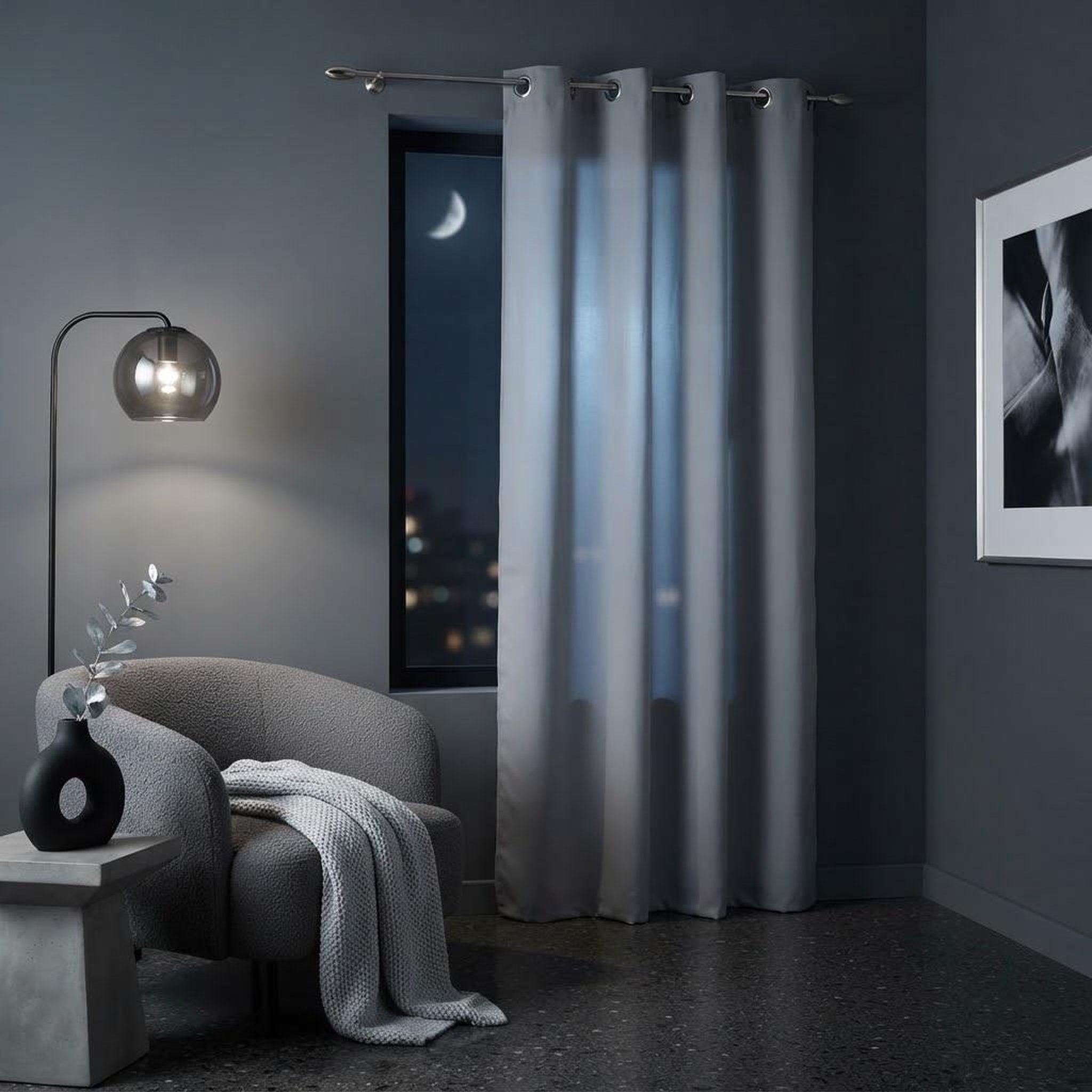 Voir la diapositive 5 : Eden Rideau a oeillets collection absolu