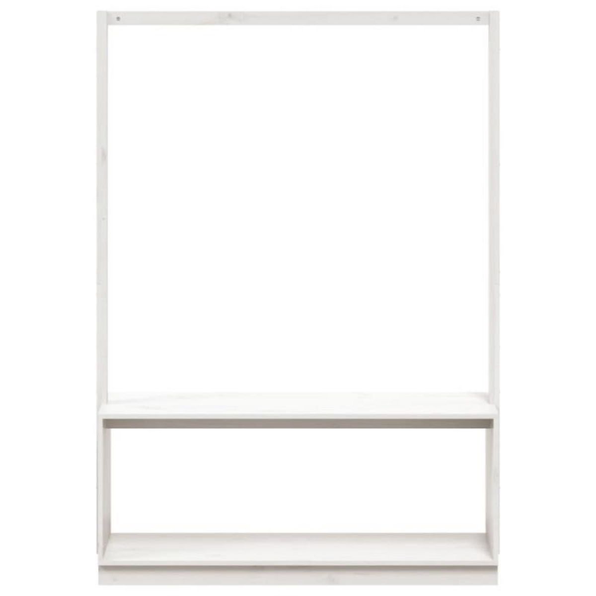 VIDAXL Porte vêtements et rangement des chaussures bois massif de pin