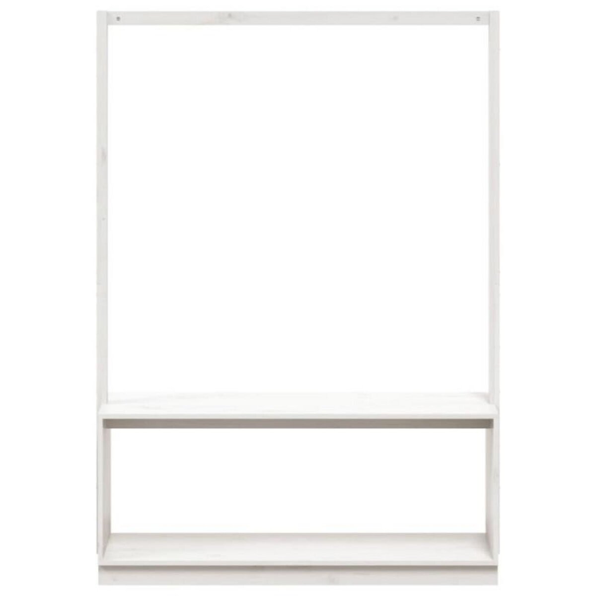 VIDAXL Porte vêtements et rangement des chaussures bois massif de pin