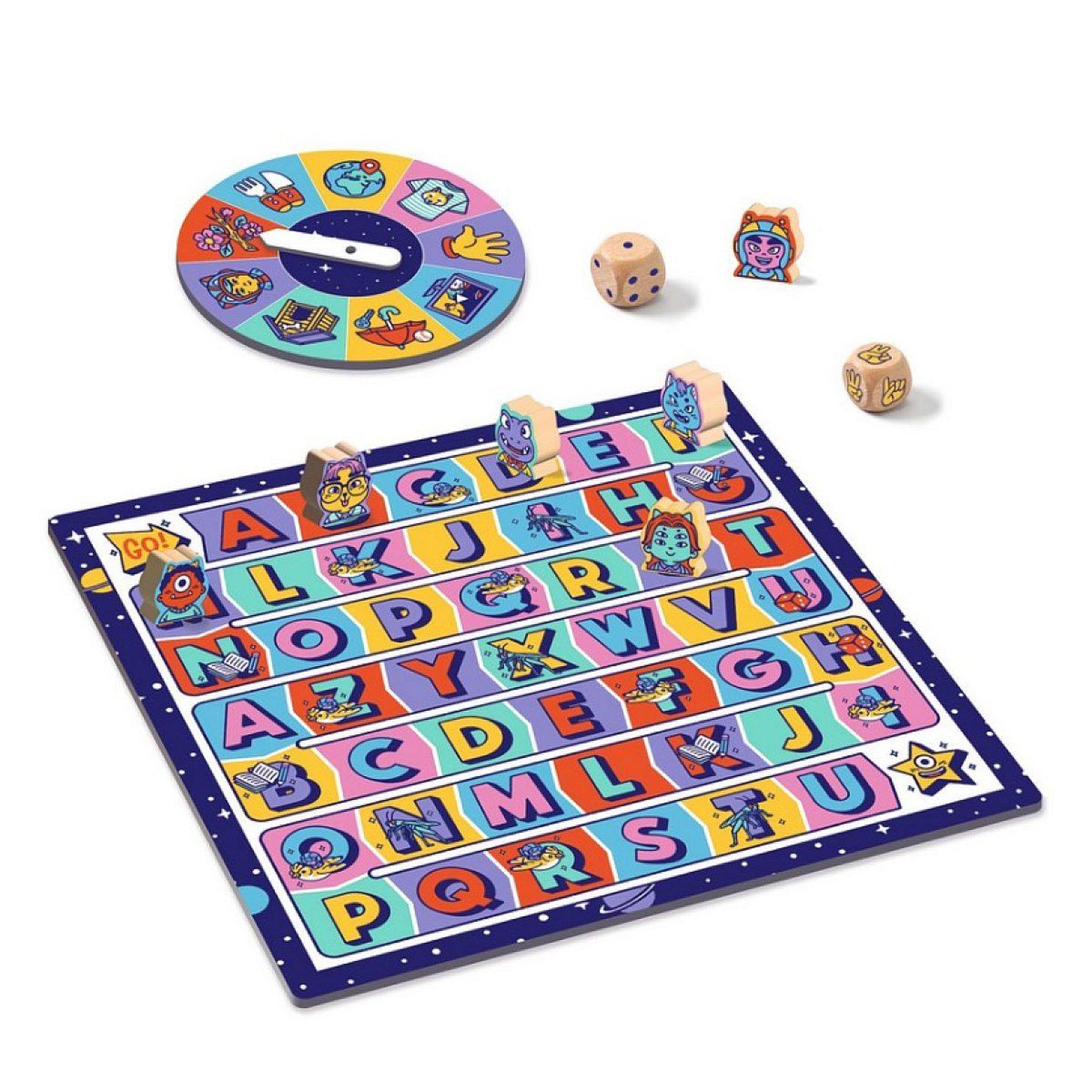 Voir la diapositive 2 : Djeco Abc rapido le jeu educatif