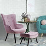 Voir la diapositive 6 : Paris Prix Fauteuil & Pouf Scandinave  Nomi  100cm Rose