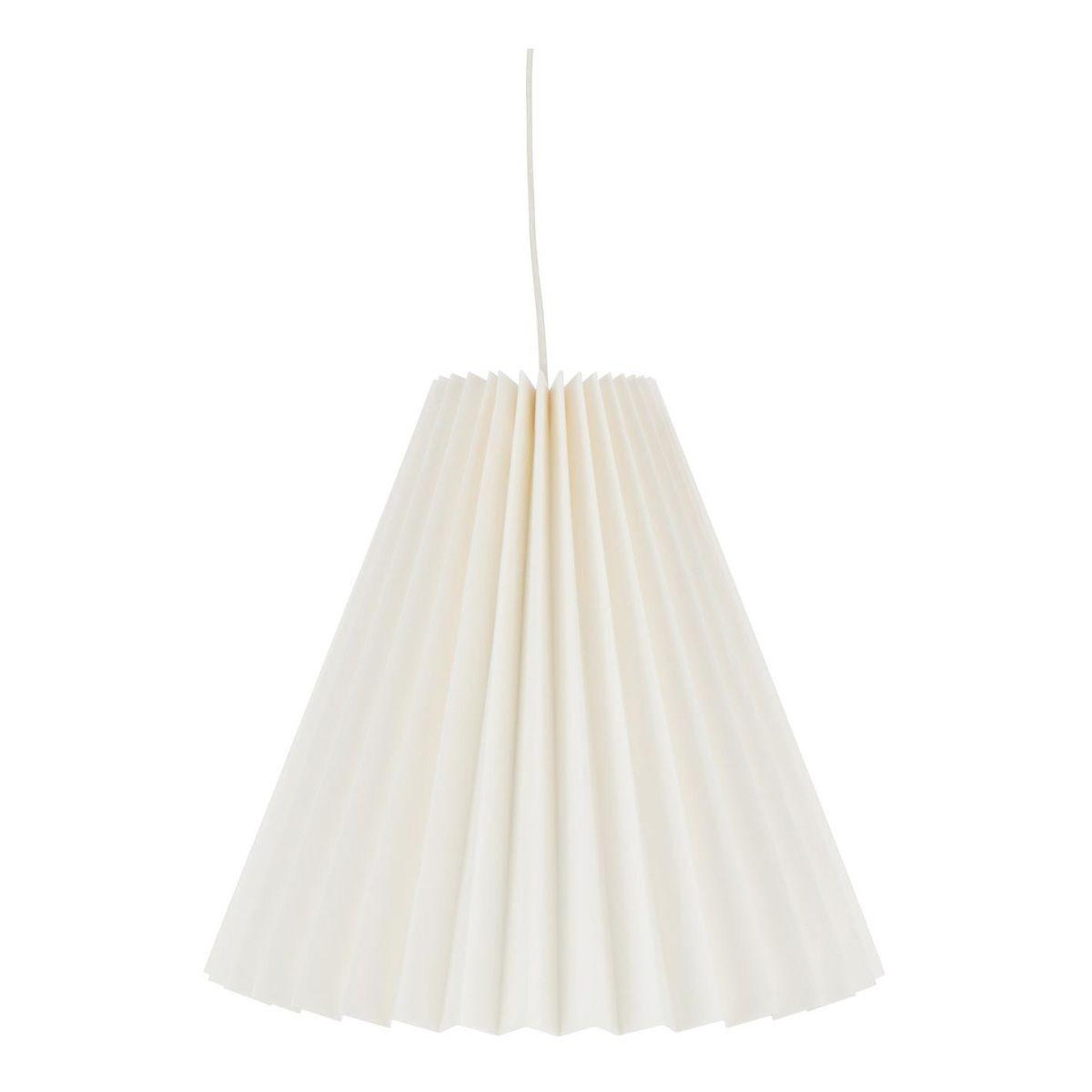 Voir la diapositive 1 : J-LINE Lampe suspension  papier  36cm blanc