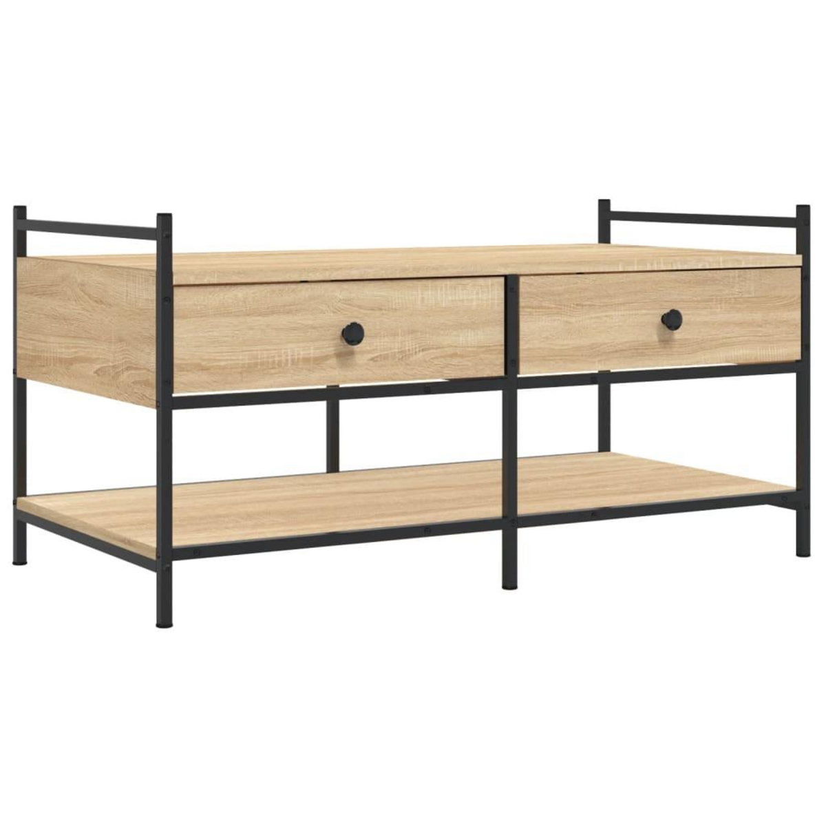 VIDAXL Table basse chene sonoma 99x50x50 cm bois d'ingenierie