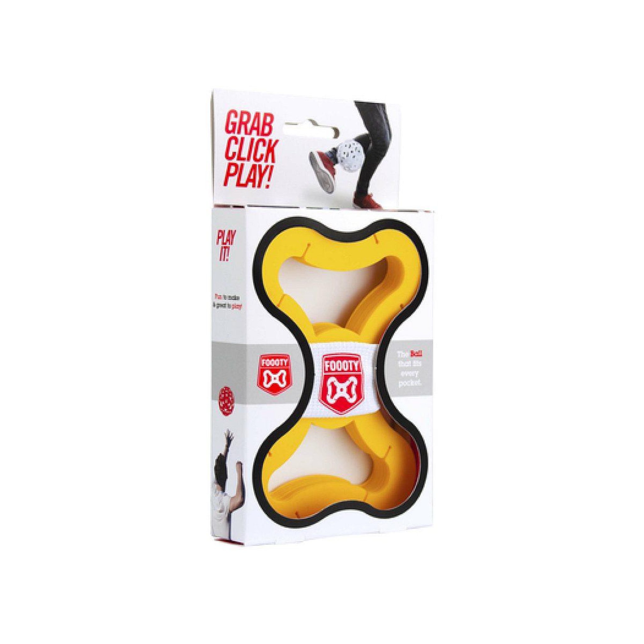 Voir la diapositive 2 : FOOTY Foooty jaune - balle de jeu